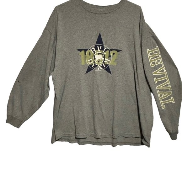 Revival Revival long sleeve everyday shirt thrashed XXL Gray long sleeve - Picture 1 of 8